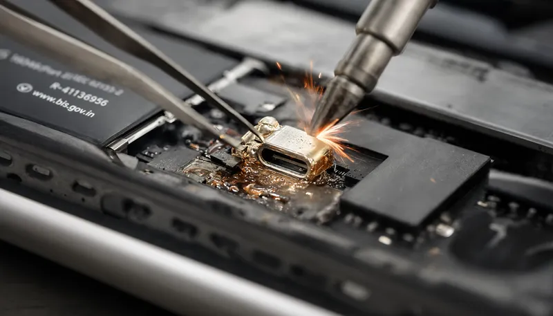 arreglar conector carga